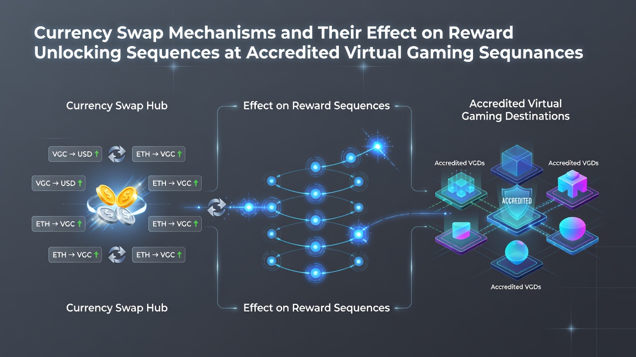 Overview of currency conversion flows in virtual gaming platforms showing deposit to reward pathways