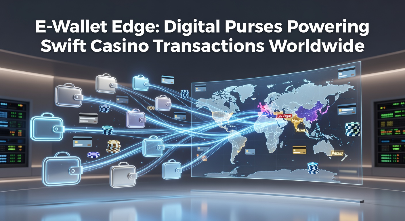 Global map highlighting e-wallet adoption in casinos across Europe, Asia, and the Americas, with transaction speed metrics overlaid