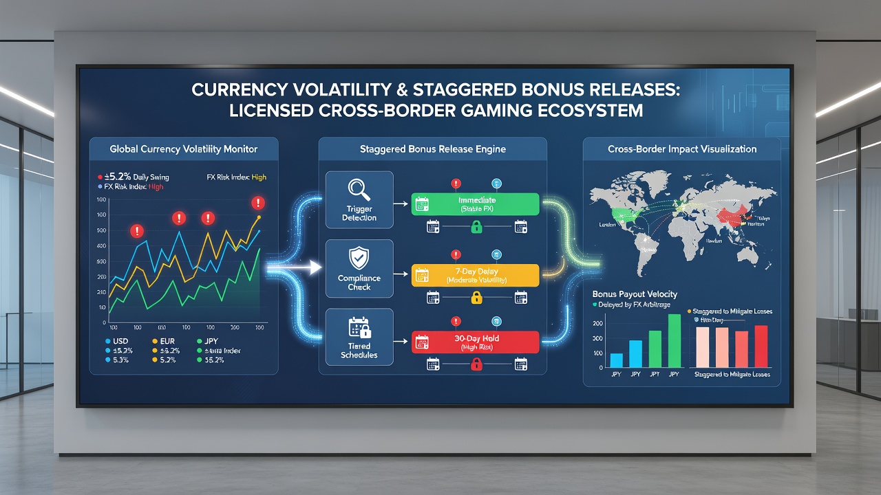 Operators reviewing real-time exchange data to adjust bonus disbursement timelines