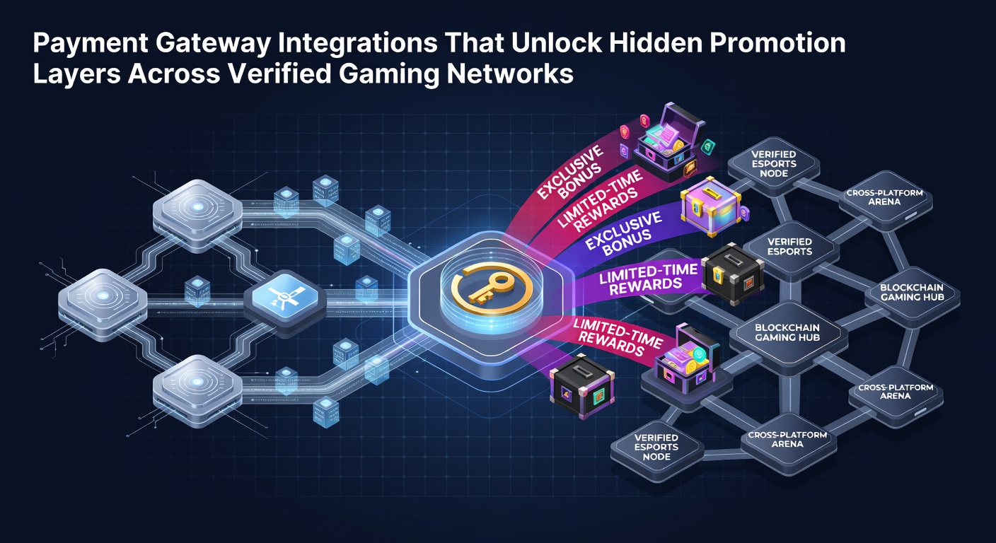 Diagram showing payment gateway integration layers connecting verified gaming networks and promotion systems