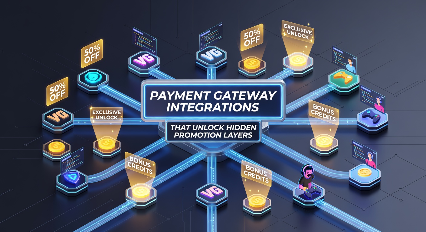 Illustration of verified gaming network connections displaying unlocked promotion dashboards and transaction flows