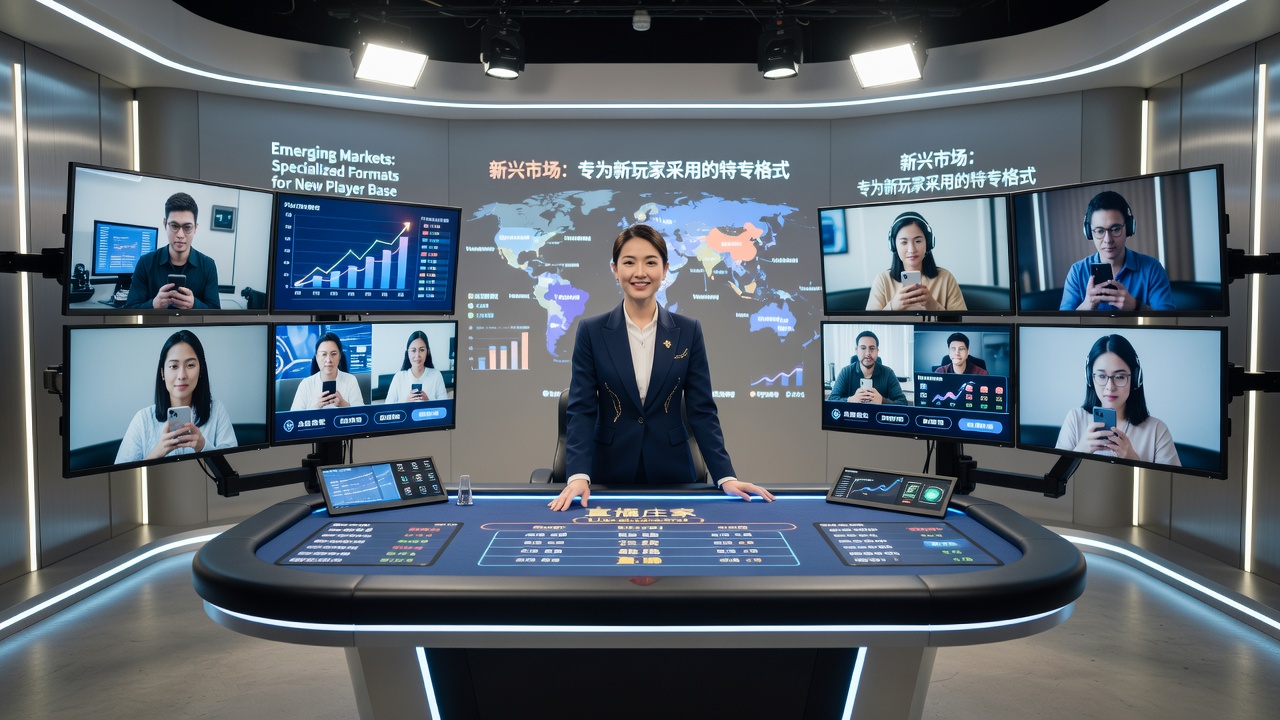 Live dealer studio setup in an emerging Asian market with diverse player demographics visible on screens